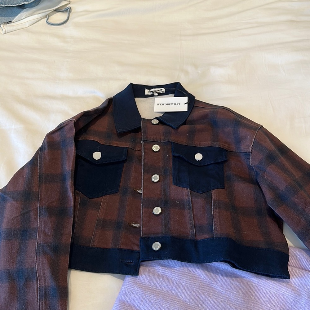 WeWoreWhat denim jacket, NTW never been worn,